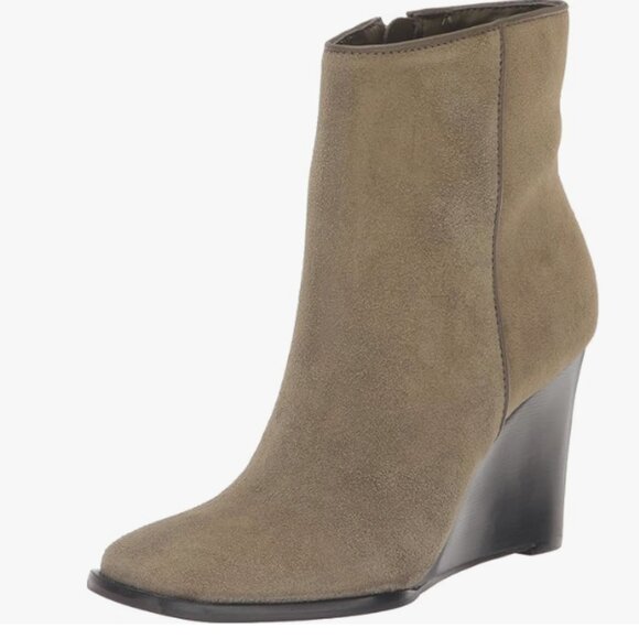 NEW DOLCE VITA Made In Brazil Suede Susann Booties in moss for women 925 4m2 - Picture 2 of 8